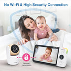 VTech VM919-2HD Baby Monitor, 2 Cameras, 360 Panoramic Viewing, 110 Wide-Angle - Image 4