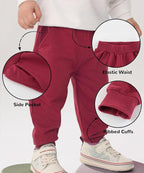 GFQLONG 2/3 Pack Toddler Pants Sweatpants Boys Cotton Joggers, Athletic Pull on - Image 3