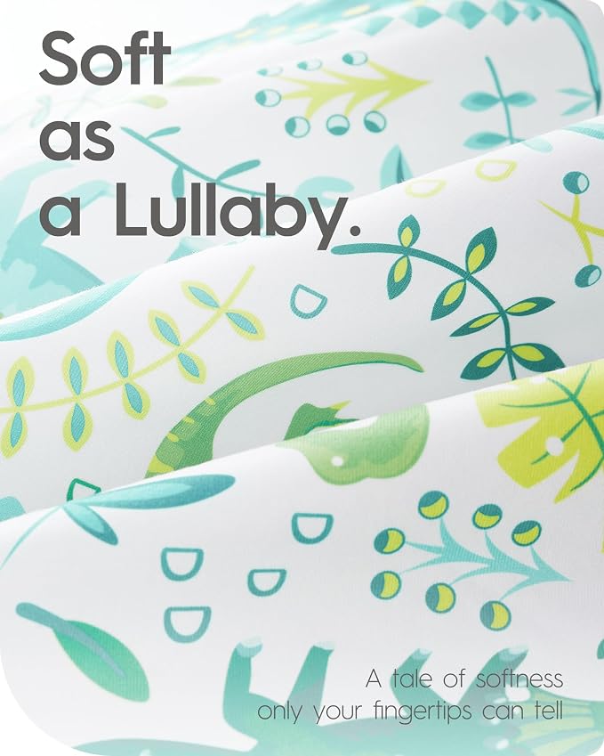 Dinosaur Crib Sheets for Boys, Premium Soft Crib Mattress Fitted Sheet - Image 4