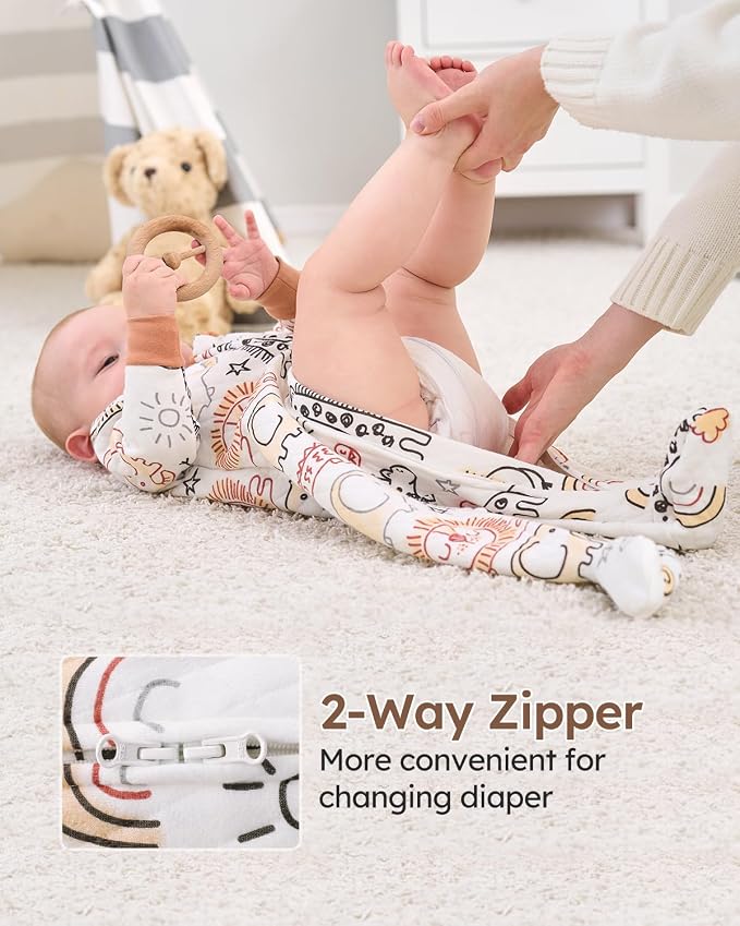 Yoofoss Baby Pajamas Organic Cotton Baby Sleepers - Image 4