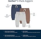 Gerber Baby-Boys Toddler 3-Pack Jogger Pants - Image 6