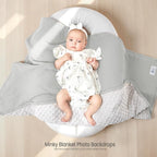 lulumoon Baby Blanket for Newborn Receiving: Minky Dot & Muslin Lightweight - Image 3