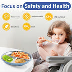 Stainless Steel Suction Plates for Toddlers, Non Toxic Non Slip Portion Control - Image 6