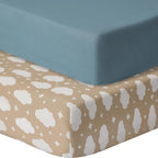 Pack and Play Sheets Fitted, 2 Pack Pack n Play Sheets by GUNTAIL