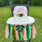 Sage-Green Pink-Gold Party-Decorations Tassel Garland - Image 6