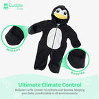 Cuddle Club Fleece Baby Bunting Bodysuit - Image 3