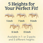 Foundations Easy Serve Low Wood Feeding Chairs Multipack, Adjustable Harness - Image 9