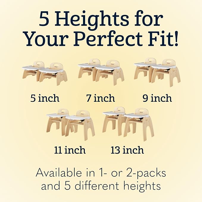 Foundations Easy Serve 7" Wood Feeding Chair - Image 9