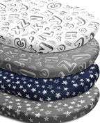 4 Pack Breathable Bassinet Sheets by FIGEPO