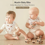 Muslin Baby Bibs 8 Pack, Baby Bandana Drool Bib - Image 3