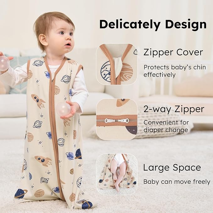 Baby Sleep Sack 18-24 months, 100% Cotton Sleeping Sack - Image 3