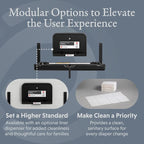 Foundations Elements Horizontal Wall-Mounted Baby Diaper Changing Station - Image 6