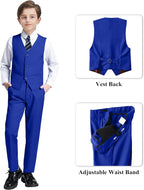 JPF Boy's Formal Suit Set Slim Fit Kids Tuxedo Suits - Image 3