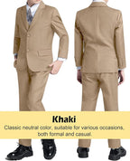 Boys’ Formal Suit 5 Piece Set, Toddler Tuxedos - Image 4