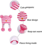 LANGZHEN Toddler Kids Infant Winter Hat, Earflap Knit Warm Cap Fleece Lined - Image 5