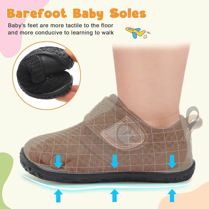 FEETCITY Baby Walking Shoes Barefoot Baby Shoes Infant Sneakers Newborn Crib - Image 5