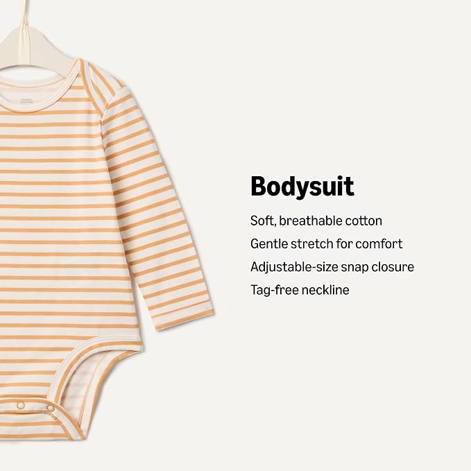 Amazon Essentials x Sofia Grainge Unisex Babies' Long Sleeve Crew Neck Bodysuit - Image 2
