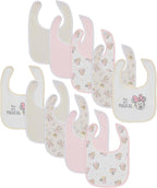 Disney 10-Pack Mickey Mouse Baby Bibs – Ten Soft, and Adjustable Cotton Bibs by Disney