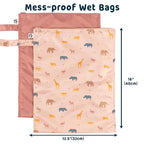 Tiny Twinkle Wet Dry Bag – 2 Pack Reusable Waterproof & Mess Proof Wet Bags - Image 4