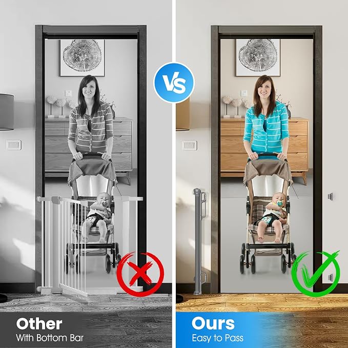 Retractable Safety Baby Gate or Mesh Dog Gate, Durable Portable Mesh - Image 3