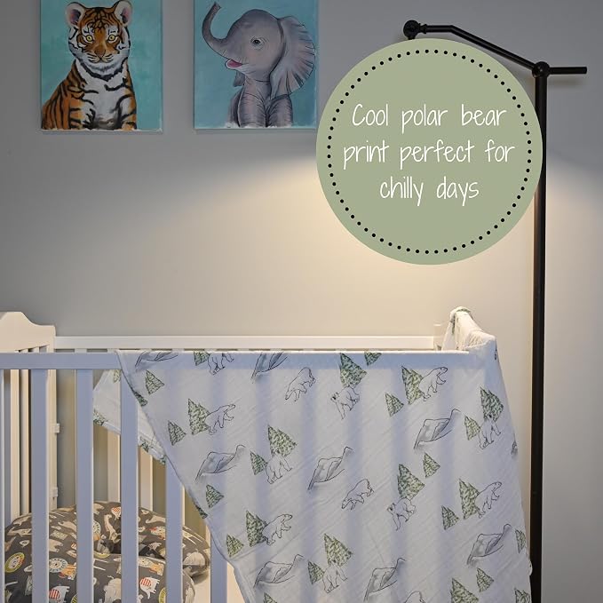 LollyBanks Muslin Swaddle Blankets, 100% Cotton Soft Baby Swaddle Blanket - Image 6