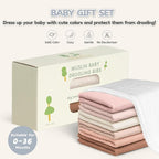 Susurration Muslin Baby Drool Bibs 6Pack Soft Square Adjustable Baby Bandana - Image 7