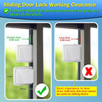 Sliding Door Lock, 2 Pack Child Safety Sliding Glass Door Lock - Image 4