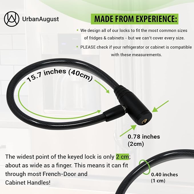 Urban August Child-Proof Refrigerator Lock - Image 5
