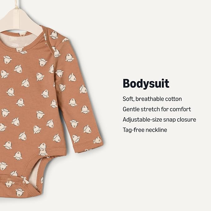 Amazon Essentials x Sofia Grainge Unisex Babies' Long Sleeve Crew Neck Bodysuit - Image 2