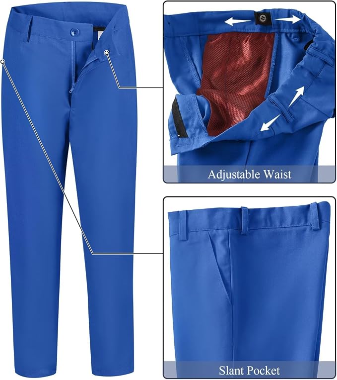 Boy's Suit Formal Slim Fit 5 Pieces Suit Set Blazer Vest Pants - Image 5