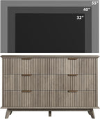QUW Fluted Dresser for Bedroom - Image 4