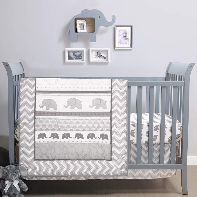 The Peanutshell 3 Piece Baby Crib Bedding Set by ThePeanutshell