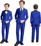 JPF Boy's Formal Suit Set Slim Fit Kids Tuxedo Suits - Image 6