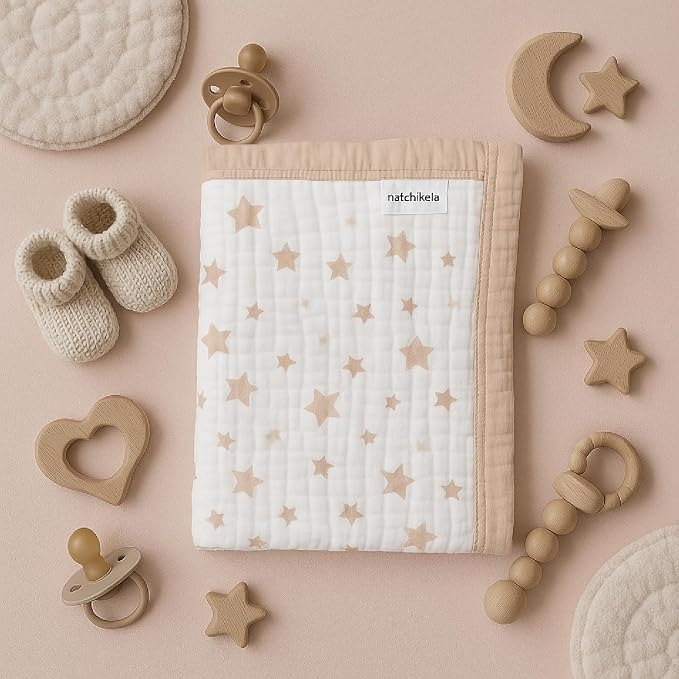 Organic Cotton Muslin Baby Blanket - Image 2