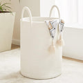Fiona's magic 72L Large Woven Laundry Hamper, Tall Cotton Rope Storage Basket by Fionasmagic