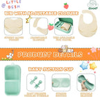 Travel Silicone Baby Feeding Set, 6 In 1 Portable Plates Spill Proof - Image 6
