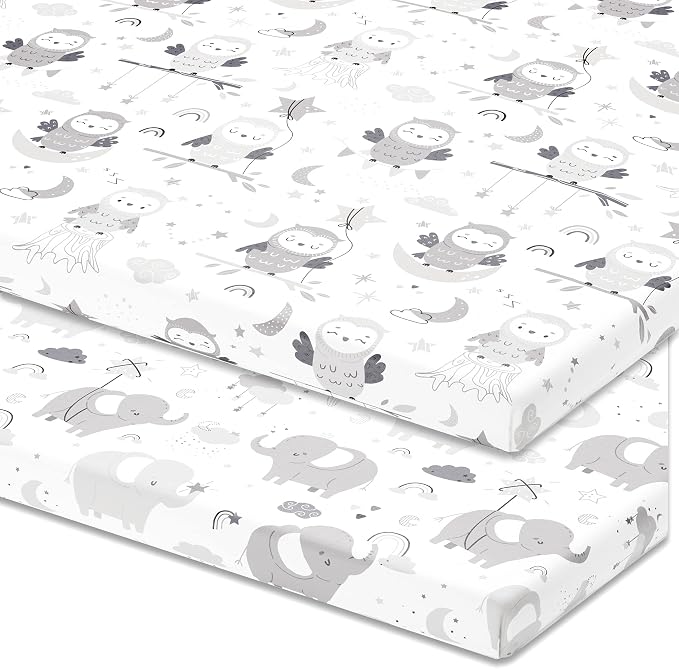 Bassinet Fitted Sheets Compatible by JoeyJoan