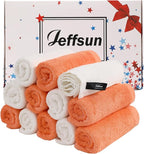 Baby Washcloths 12 Pack, 10x10 inch Small Wash Cloths by Jeffsun