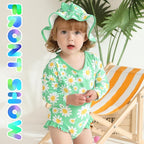 YOUNGER TREE Infant Baby Girls Swimsuit Long Sleeve Swimsuits One Piece - Image 2