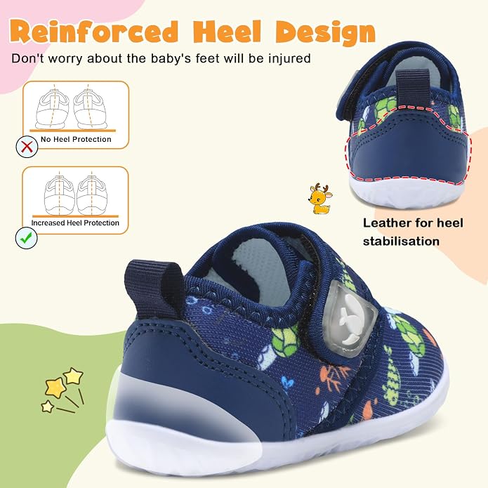 FEETCITY Baby Walking Shoes Barefoot Baby Shoes Infant Sneakers Newborn Crib - Image 3