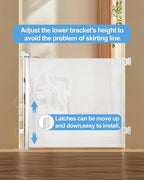 Retractable Baby Gate for Doorways and Stairs, Mesh Safety Gate for Pet - Image 4