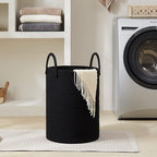 72L Large Woven Laundry Hamper by Fiona's magic, Tall Cotton Rope Storage Basket - Image 8