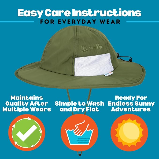 SwimZip Wide Brim Sun Hat | UPF 50+ Protection - Image 5