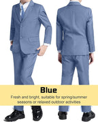 Boys’ Formal Suit 5 Piece Set, Toddler Tuxedos - Image 5