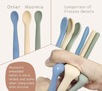 Moonkie Silicone Baby Spoons Set of 4, Two Sizes Feeding Spoon - Image 5