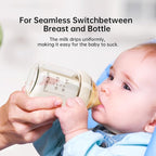 Natural Nursing Glass Baby Bottle - Image 3