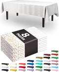 Pureegg Plastic Table Cloth Disposable 8 Pack, 54 x 108 Inch Table Cloths by Pureegg