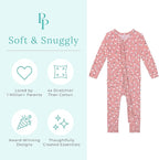 Posh Peanut Footie Pajamas for Baby Girls – Sleepers in Viscose from Bamboo - Image 3