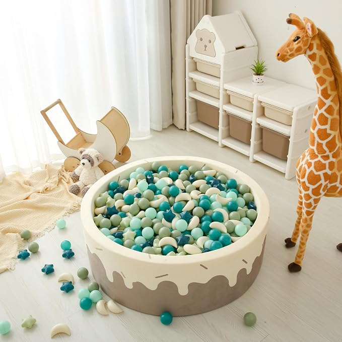 GOGOSO Ball Pit Balls Stars Moon Shapes Plastic Pitballs - Image 8