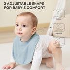 JELLYMONI Muslin Baby Bibs 8 Pack Baby Bandana Drool Bibs - Image 3